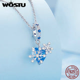 925 Silver Snowflake Butterfly Crystal Crown Beads DIY Bracelet Necklace