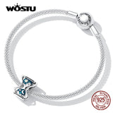 925 Silver Sun & Moon Hourglass Zircon Charm Bead Bracelet Women DIY Jewelry