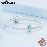 925 Silver Turquoise Bead Stopper Charms for Bracelet Necklace