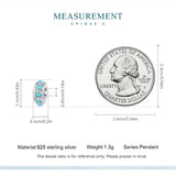 925 Silver Turquoise Bead Stopper Charms for Bracelet Necklace