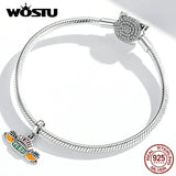 925 Sterling Silver Vintage Coffee Shop Charm Beads