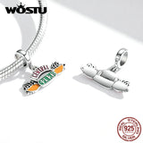 925 Sterling Silver Vintage Coffee Shop Charm Beads