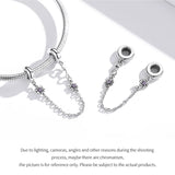 925 Silver Vintage Flower Chain Pendant Necklace Woman Bead Charm