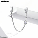 925 Silver Vintage Flower Chain Pendant Necklace Woman Bead Charm