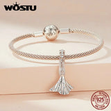 925 Silver Dress Bead with Zircon for Women
