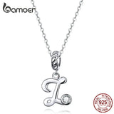 925 Silver Letter A-Z Beads Charm For Bracelet Necklace