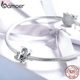925 Silver Letter A-Z Charm For Bracelet Necklace