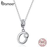 925 Silver Letter A-Z Beads Charm For Bracelet Necklace