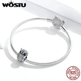 Owl Charm 925 Silver Zircon Beads, DIY Jewelry Making