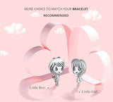 925 Silver Hot Air Balloon Love Charm Pendant for Bracelets