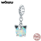 925 Silver Unicorn Beads Charms Pendant DIY Jewelry Gift