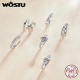 925 Silver Ear Clip Earrings Women Anniversary Party Gift CQE1022