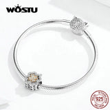 925 Sterling Silver Good Luck Beads Charm Bracelet Bangle Jewelry
