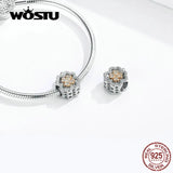 925 Sterling Silver Good Luck Beads Charm Bracelet Bangle Jewelry