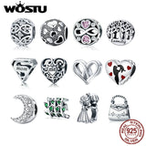 925 Silver Endless Love Charm Pendant for Bracelet Women Party DIY