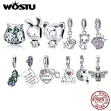 925 Silver Endless Love Charm Pendant for Bracelet Women Party DIY