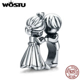 925 Silver Endless Love Charm Pendant for Bracelet Women Party DIY