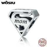925 Silver Family Love Charms Pendant for Bracelet DIY Jewelry Gift