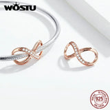925 Sterling Silver Infinite Symbols Love Beads Charms for Bracelet
