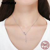 925 Silver Infinity Love Heart Pendant Necklace Romantic Gift