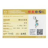 925 Silver Mermaid Tear Sea Crystal Bead Charm for Bracelet Pendant