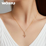925 Silver Plated Letter Heart Snake Pendant Necklace
