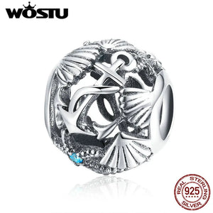 925 Sterling Silver Vine Bead Charm Pendant for Bracelets