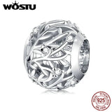 925 Sterling Silver Vine Bead Charm Pendant for Bracelets