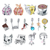 925 Silver Ladybug Charm Pendant for Bracelet DIY Jewelry Gift