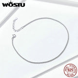 925 Sterling Silver Barefoot Sandal Anklet Chain Beaded Foot Jewelry