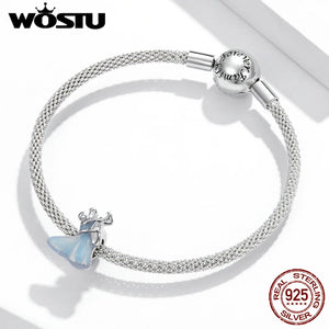925 Sterling Silver Lover Dancing Charms Pendant for Bracelet Necklace