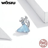 925 Sterling Silver Lover Dancing Charms Pendant for Bracelet Necklace
