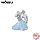 925 Sterling Silver Lover Dancing Charms Pendant for Bracelet Necklace