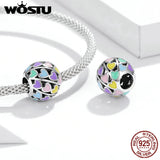 Colorful Heart Shaped Charms 925 Sterling Silver Beads for DIY Bracelet