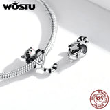 Little Raccoon 925 Sterling Silver Charm Bead Bracelet Jewelry Gift