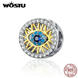 925 Sterling Silver CZ Stone Charm for Bracelet Bangles Pendant