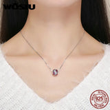 925 Silver Maple Leaves Red CZ Bead for Bracelet Bangle