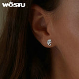 Chameleon Earrings 925 Sterling Silver Mini Stud Anniversary Party Jewelry
