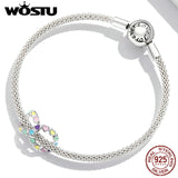 925 Silver Rainbow Love Pendant Beads for Charm Bracelet