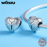 925 Silver Angel Wings Beads Charms for Bracelets and Necklaces