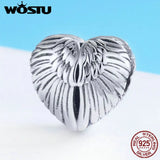 925 Silver Angel Wings Beads Charms for Bracelets and Necklaces