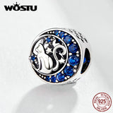 925 Sterling Silver Cat Zirconia Bead for DIY Jewelry