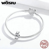 Squirrel Charms 925 Sterling Silver Animal Beads for Bracelet Necklace Pendant