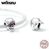 Dark Skull Butterfly Charms 925 Silver Halloween Beads for Jewelry