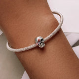Dark Skull Butterfly Charms 925 Silver Halloween Beads for Jewelry