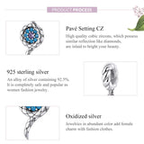 925 Silver Snake Demon Eye CZ Zircon Pendant Birthday Jewelry