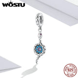 925 Silver Snake Demon Eye CZ Zircon Pendant Birthday Jewelry