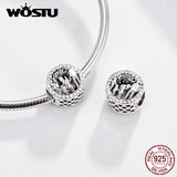 925 Sterling Silver Stone Charm Beads for Bracelet Pendant DIY Jewelry Making
