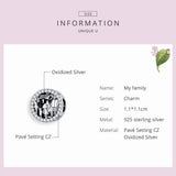 925 Sterling Silver Stone Charm Beads for Bracelet Pendant DIY Jewelry Making