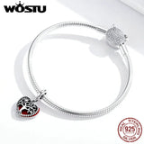 925 Sterling Silver Family Tree Charm Dangle Bead Bracelet Necklace Jewelry